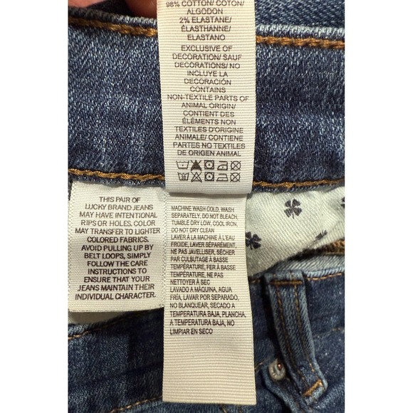 Lucky Brand Jeans Mens 38x32 221 Original Straight Denim Blue Jeans - Picture 9 of 14